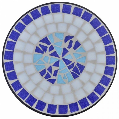 Mozaikový stolík na kvety keramika Dekorhome - BAREVNÁ VARIANTA: Tehlová