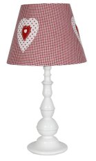 Stolová lampa biela a ružová 51 cm Sweet