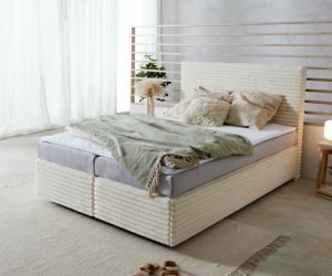 Boxspring postel Dream-Well 140x200 cm plyšový manšestr