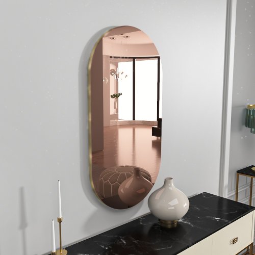 Zrkadlo Riors - Bronze, Gold