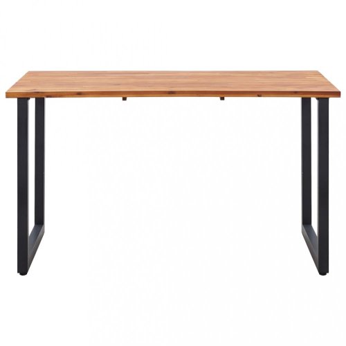 Záhradný stôl hnedá / čierna Dekorhome - ROZMER: 180x90x75 cm