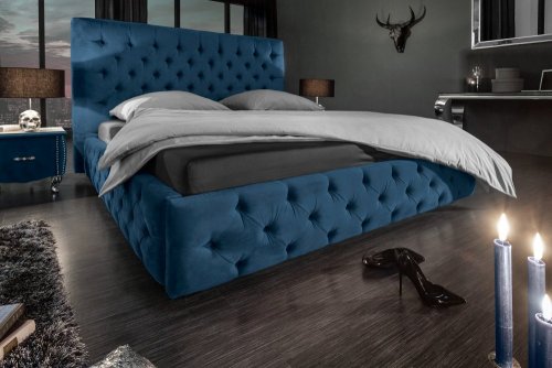 Chesterfield postel PALLAS Dekorhome - BAREVNÁ VARIANTA: Hořčicová