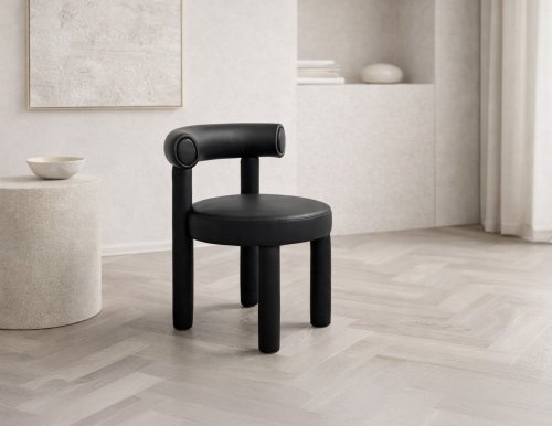 Leith LET77BLK-L Tapetovaná stolička