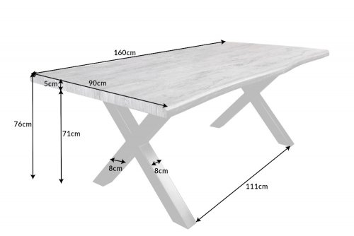 Jídelní stůl HYMEN Dekorhome - ROZMĚR: 180x90x76 cm
