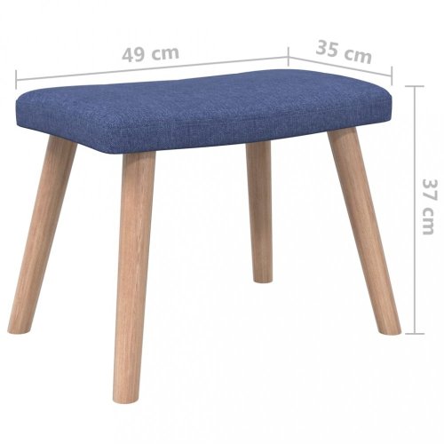 Relaxační křeslo s podnožkou látka Dekorhome