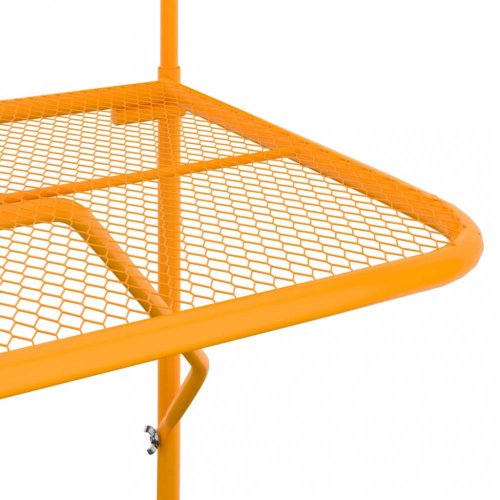 Závěsný balkónový stolek Dekorhome - BAREVNÁ VARIANTA: Žlutá