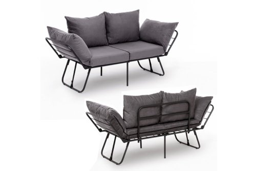 Dvojmiestna rozkladacia pohovka Viper 2-Seater - Grey