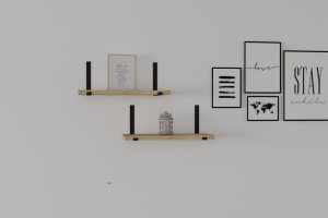 Nástěnná police Lama - Sapphire Oak