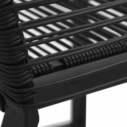 Zahradní polyratanové židle 2 ks černá Dekorhome
