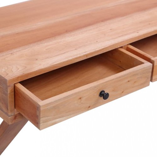 Psací stůl masivní mahagonové dřevo Dekorhome - BAREVNÁ VARIANTA: Přírodní