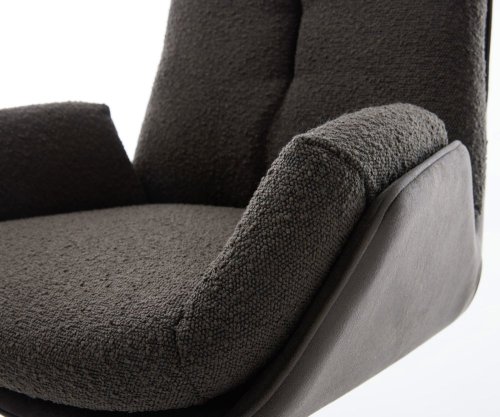 Jedálenská stolička Clea-Flex zmiešané materiály čierna jedálenská
