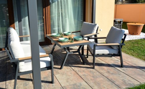 Záhradné kreslo 2 ks ROTTERDAM DUO