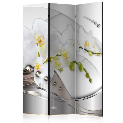 Paraván Pearl Dance of Orchids Dekorhome - ROZMĚR: 135x172 cm (3-dílný)