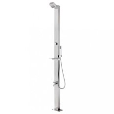 Zahradní sprcha 220 cm stříbrná Dekorhome