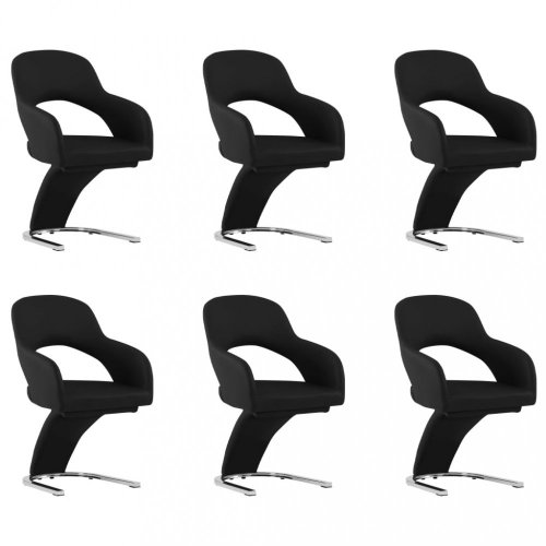 Jídelní židle 6 ks umělá kůže / chrom Dekorhome - BAREVNÁ VARIANTA: Zelená