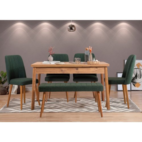 Set stolu a židlí (6 kusů) Costa Atlantic Green
