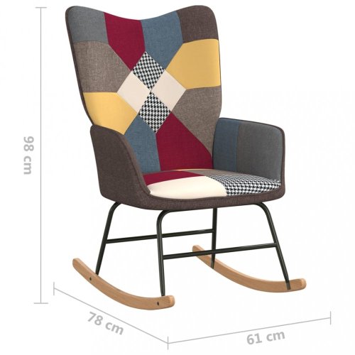 Hojdacie kreslo patchwork Dekorhome