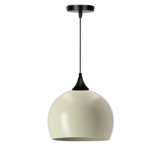 Závesná lampa PONTE 1x40W E27 čierna s olivovým tienidlom, moderné stropné svietidlo do kuchyne, jedálne, obývačky, minimalistický dizajn