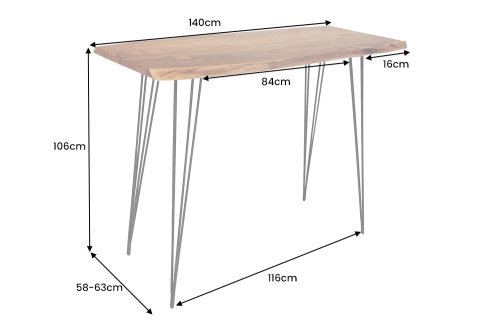 Barový stôl ATHAMÁS Dekorhome