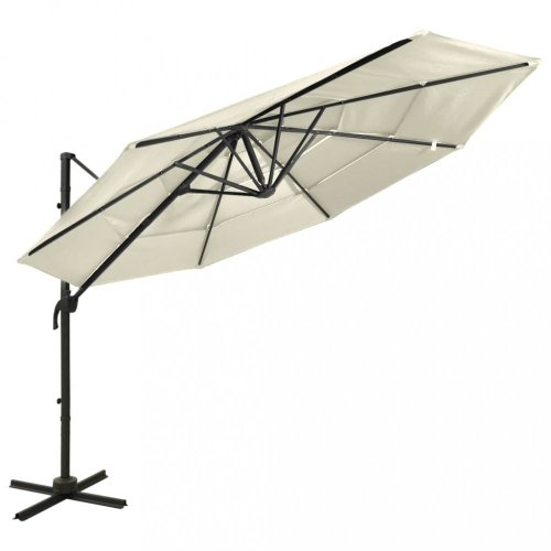 Zahradní slunečník  300 x 300 cm látka / kov Dekorhome