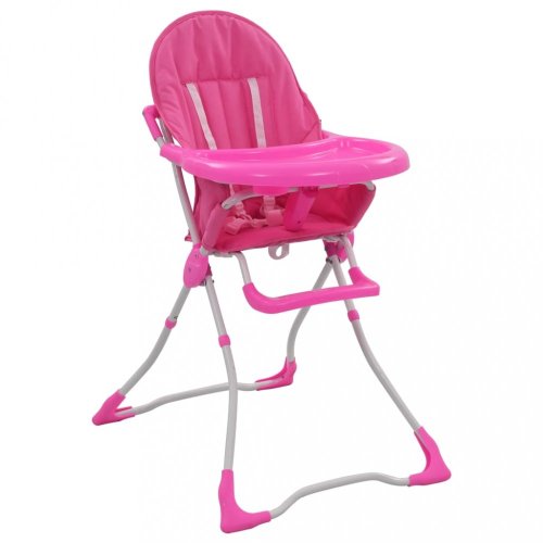 Dětská jídelní židlička Dekorhome - BAREVNÁ VARIANTA: Růžová