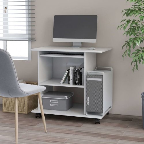 PC stůl na kolečkách 80x50 cm Dekorhome