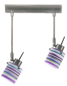 Stropné bodové svietidlo s dvojitým pásikom 2xG9/40W Farba