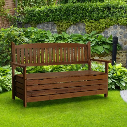 Zahradní lavička AMULA s úložným prostorem