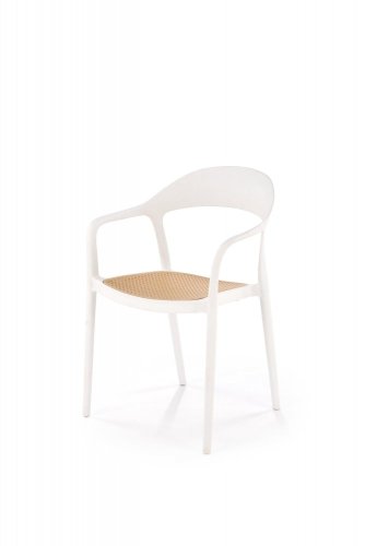 Stohovateľná stolička K530 - BAREVNÁ VARIANTA: Biela