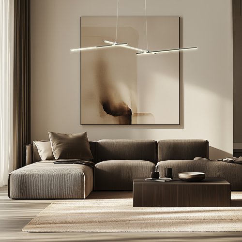 Závesné chrómové svietidlo APETI THASOS LED 23W 103cm