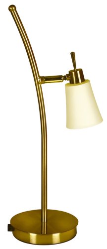 Stolová lampa 1xG9 55cm patina/biela Kroton