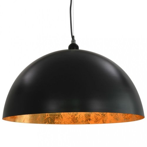 Závěsná lampa 2 ks černá / zlatá Dekorhome - ROZMĚR: 40 cm