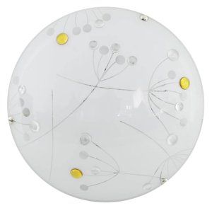 Stropná lampa Kvetinová stropná lampa LED 6500K Jantárová