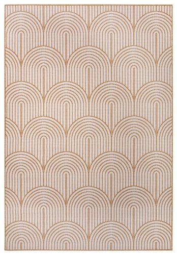 Kusový koberec Pangli 105849 Ochre – na ven i na doma 120x170 cm