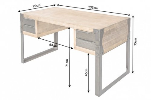 Písací stôl FINEUS Dekorhome