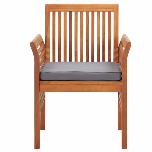 Záhradná jedálenská stolička 2 ks akáciové drevo Dekorhome - BAREVNÁ VARIANTA: Krémová