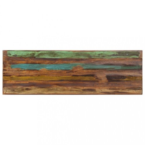 Lavica masívne recyklované drevo / oceľ Dekorhome - ŠÍRKA: 110 cm