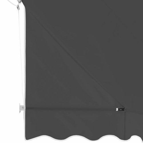 Okenní markýza 200x120 cm Dekorhome - BAREVNÁ VARIANTA: Bílá / modrá