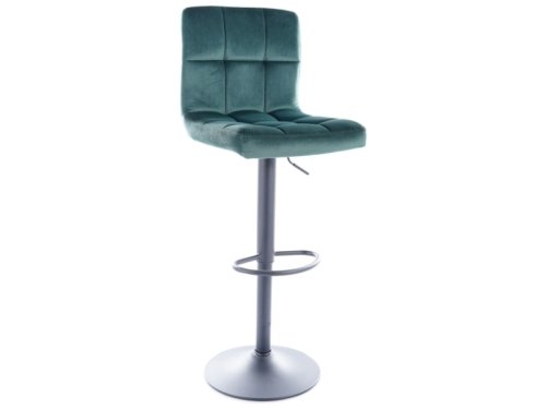 Barová stolička C105 VELVET - BAREVNÁ VARIANTA: Zelená