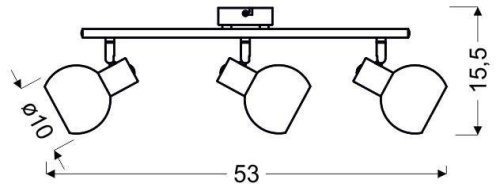 Stropní bodová lampa MAURO LED RGB