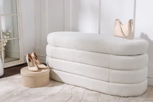 Lavice GUEDO Dekorhome bouclé