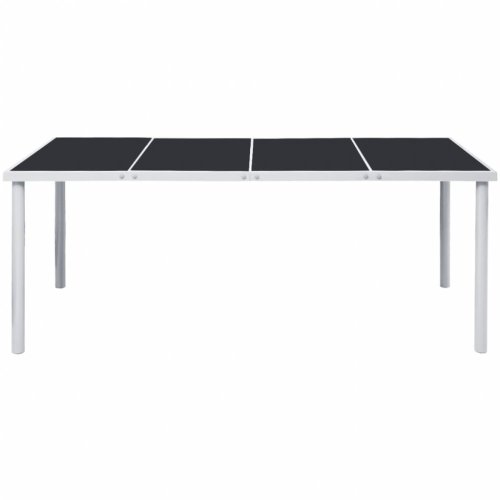Záhradný jedálenský stôl 190x90 cm čierna