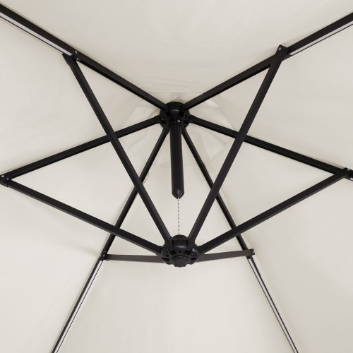 Závěsný slunečník s LED světlem Ø 330 cm Dekorhome