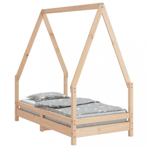 Dětská postel 70 x 140 cm masivní borové dřevo