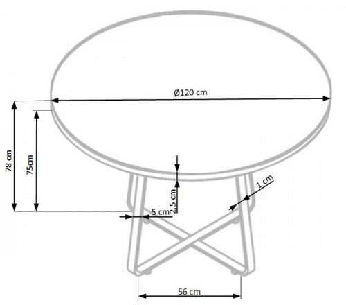 Jedálenský stôl LOOPER 2