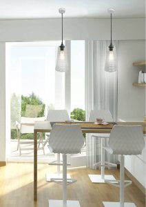 Stropná lampa závesná manila e27 bezfarebná