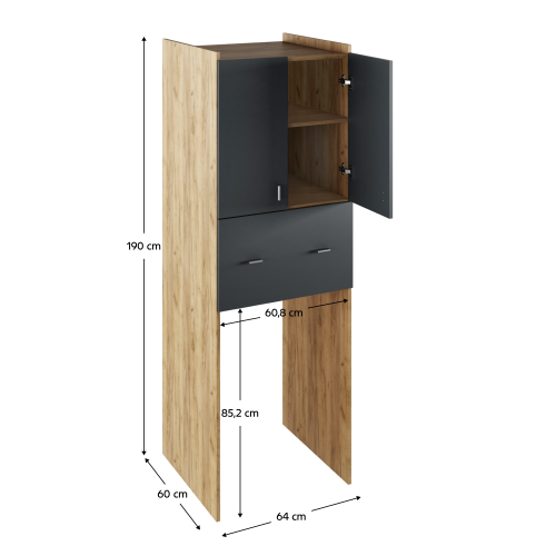 Hlboká skrinka nad práčku NATALI TYP 9