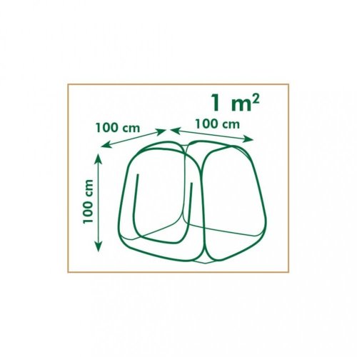Rychlerozkládací fóliovník 100x100 cm Dekorhome - BAREVNÁ VARIANTA: Zelená