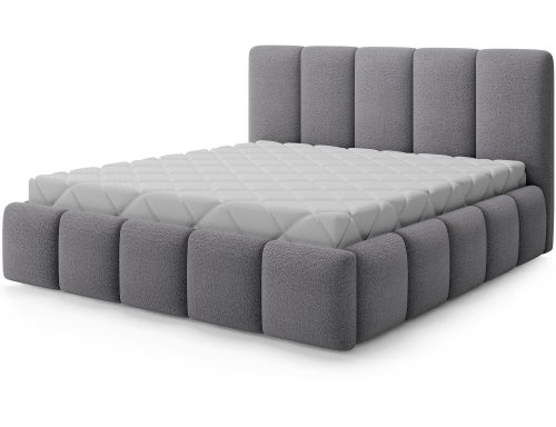 Posteľ Edvige + Drevený rám + Štandardný zdvih + kontajner 180x200