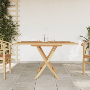 Skládací zahradní stůl 120 x 120 x 75 cm masivní teakové dřevo